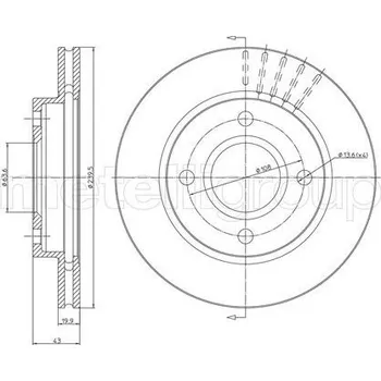 Brzdový kotouč Brzdový kotouč METELLI 23-0169