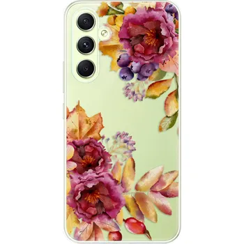 Pouzdro na mobilní telefon Odolné silikonové pouzdro iSaprio - Fall Flowers - Samsung Galaxy A54 5G