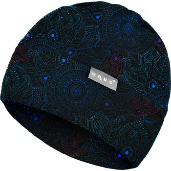 Čepice Dětská fleecová čepice UNUO Sport, Temná mandala Velikost: S (45 - 48 cm)
