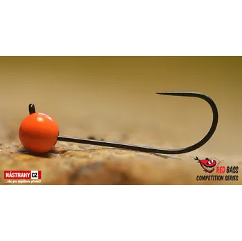 Rybářský háček Bezprotihrotý wolframový Jig RB Competition Strong #6 - 19 mm - #6 - 1,0 g, Orange, 5 ks