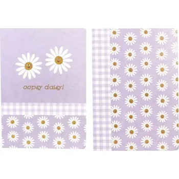 Sešit Sešit A4 DAISY, linkovaný - 48 listů, motiv kopretiny