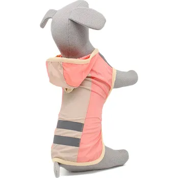 Obleček pro psa Vsepropejska Slim-Roy reflexní pláštěnka pro psa Barva: Růžová, Délka zad (cm): 44, Obvod hrudníku: 46 - 52 cm