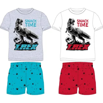 Chlapecké pyžamo Jurský svět - licence Chlapecké pyžamo - Jurský svět 5204103, bílá / červená Barva: Bílá, Velikost: 98