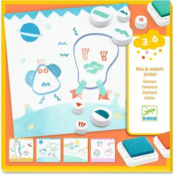 Dětské razítko Djeco Razítkovací set - příšerky