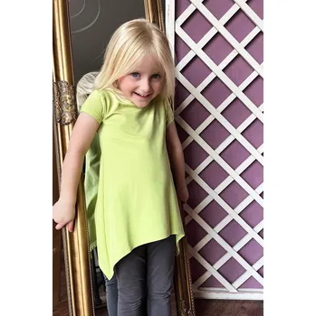 Těhotenská móda Krásná mamka Dívčí šaty/tunika limets Velikost: 3-4 roky