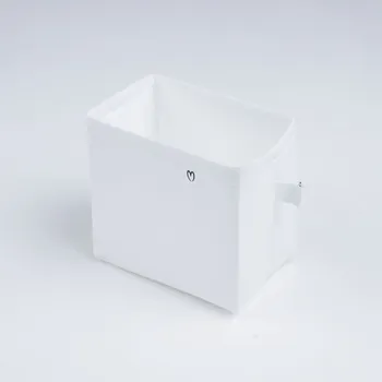 Úložný box Tulimese Košíček růžové lístečky bílý VÝBĚR VARIANTY PROVEDENÍ: KOŠÍČEK JEDNOBAREVNÝ