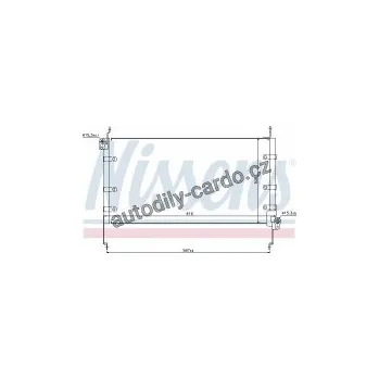Chladič motoru Chladič klimatizace NISSENS 94532