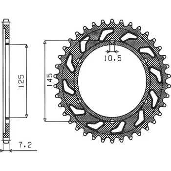 Řetězová sada pro motocykl SUNSTAR rozeta 869 43 YAMAHA TDM 850 99-01 (4TX) (JTR867.43) (řetěz 525) (86943JT) (SUNSTAR rozeta 869 43 YAMAHA TDM 850 99-01 (4TX) (JTR867.43) (řetěz 525) (86943JT))
