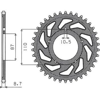 Řetězová sada pro motocykl SUNSTAR rozeta 824 46 SUZUKI GSX 600F (89-91) (GN72B) (JTR829.46) (řetěz 530) (82446JT) (SUNSTAR rozeta 824 46 SUZUKI GSX 600F (89-91) (GN72B) (JTR829.46) (řetěz 530) (82446JT))