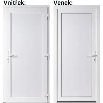 Vchodové dveře SOFT Soft Emily 80x198 cm, pravé bílá