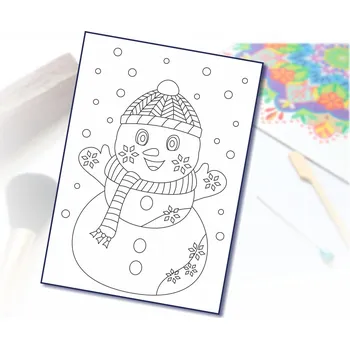 Radost v písku Šablona na pískování sněhulák 1 Varianta: A5 (148 × 210 mm)