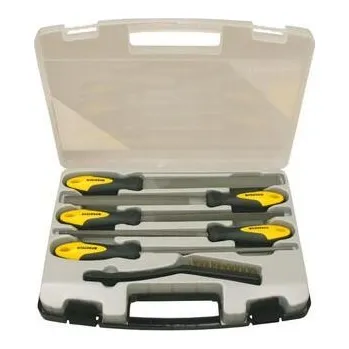 Sada nářadí PROTECO sada pilníků 6-dílná 200 mm v plast. kufru