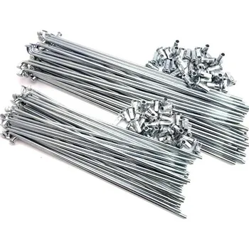 Nářadí na motocykly výplet kola 18 ks drátů D= 3,0 mm , l= 220 mm ,18 ks l=185 mm + niple