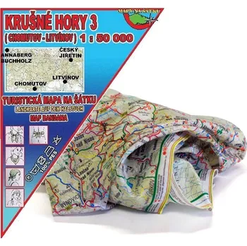 V-Smékalová Krušné hory 3 – mapa na šátku