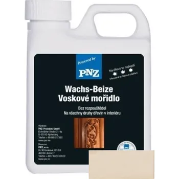 Lak na dřevo PNZ Voskové mořidlo perlweiß / perleťově bílá 10 l