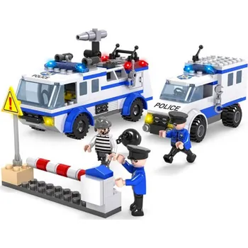 ostatní stavebnice COGO stavebnice Policie - policejní zátaras kompatibilní 368 dílů