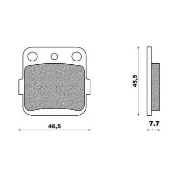 Brzdová destička BRENTA brzdové destičky KH84 sintrované barva zlatá (FT 4106) (BRENTA brzdové destičky KH84 sintrované barva zlatá (FT 4106))