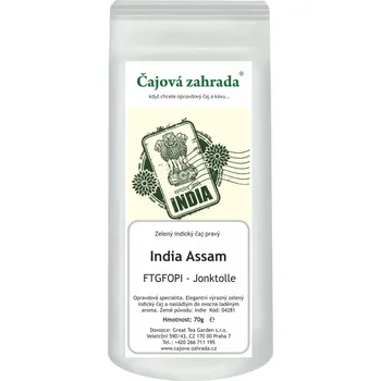 Čaj Čajová zahrada India Assam FTGFOPI Joonktollee - zelený čaj Varianta: zelený čaj 1000g