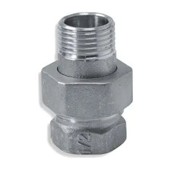 Vodovodní potrubí NOVASERVIS Topenářské šroubení s plochým těsněním, niklované 5/4" FT211/32