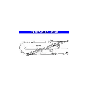 Auto-moto Lanko ruční brzdy ATE 24.3727-1910 (AT 581910)