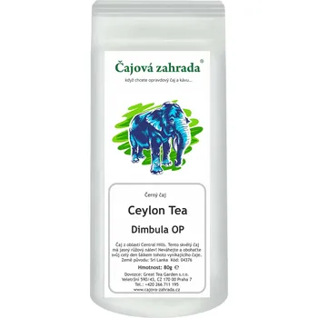 Čaj Čajová zahrada Ceylon Dimbula OP 80g - černý čaj