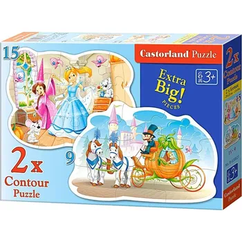Puzzle Puzzle Castorland Popelka, 9 + 15 dílků