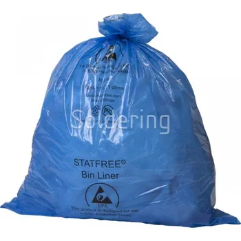 Pytle na odpadky ESD pytle na odpadky, 480x680mm, 30l, modré, 100ks/bal, 239230 - 101002350