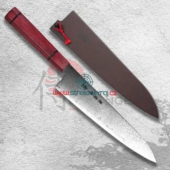 Kuchyňský nůž nůž Gyutou/Chef 210 mm Kanetsune Damascus "Minamo-Kaze" series