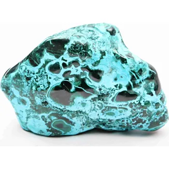 Drahý kámen Magieprirody.cz Malachit Chryzokol leštěný kámen 896g přírodní - Kongo #K469