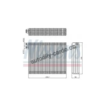 Chladič motoru Výparník NISSENS 92299