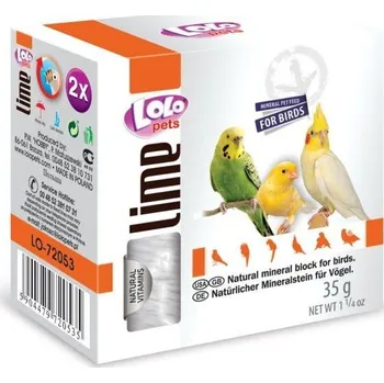 Pro ptáka LoLo Pets Lime Přírodní Minerální Kámen pro Ptáky - 35 g