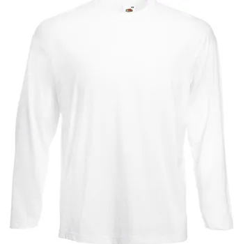 Pánské tričko Fruit of the Loom Value Weight Bílá 5XL