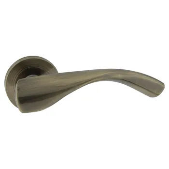 Dveřní kování DOMINO Dveřní dělené rozetové kování BILBAO-R, M3 - hnědá grafiatto, 950 WC, rozeta WC zámek