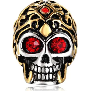 Prsten Steel Edge Prsten lebka chirurgická ocel WJHZ426 Velikost: 64