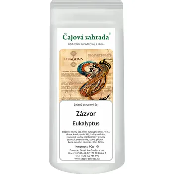 Čaj Čajová zahrada Zázvor & Eukalyptus - zelený ochucený čaj Varianta: zelený čaj 500g
