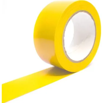 Výstražná páska Podlahová vyznačovací páska 75 mm x 33 m - Žlutá / 75 mm