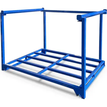 Dílenský regál Skladovací buňka pro 2 palety, v x š x h: 2000 x 1950 x 1275 mm, nosnost 1200 kg