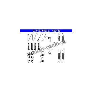 Brzdová čelist Sada příslušenství, brzdové čelisti ATE 03.0137-9133 (AT 669133)