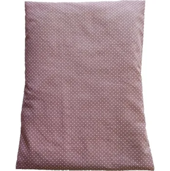 Dekorativní polštářek LKV Lomnice Relaxační polštářek s výplní z pohankových slupek - 30 x 40 cm - bílý puntík