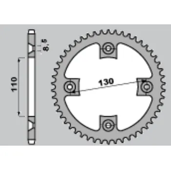 Řetězová sada pro motocykl GROSSKOPF rozeta hliníková T7075 (ergal) barva stříbrná 4306 49 HONDA CR80/85 85-07 (řetěz 420) (GROSSKOPF rozeta hliníková T7075 (ergal) barva stříbrná 4306 49 HONDA CR80/85 85-07 (řetěz 420))