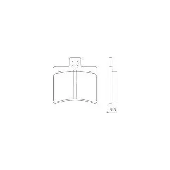 Brzdová destička BRENTA brzdové destičky KH298 sintrované barva zlatá (FT 4020) (BRENTA brzdové destičky KH298 sintrované barva zlatá (FT 4020))