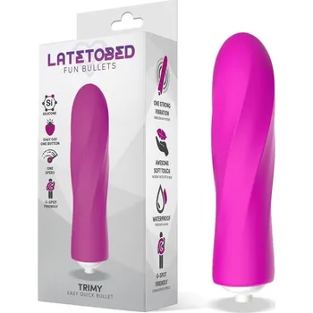 Vibrátor LateToBed Trimy Easy Quick Vibrating Bullet Silicone Pink