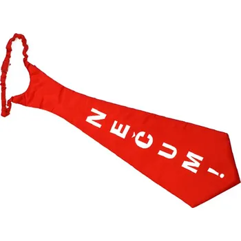 Kravata Žertovná kravata s nápisem Nečum!