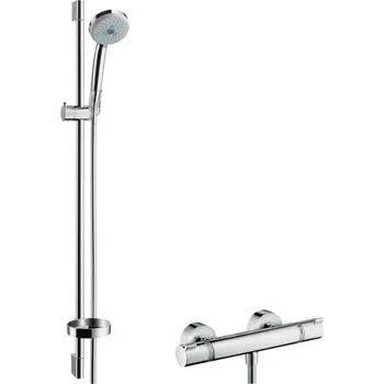 Hansgrohe Croma 100 - Sprchový set s termostatem, 3 proudy, tyč 900 mm, chrom 27085000