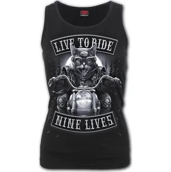 Dámské tričko Dámské motorkářské tričko Spiral Kočka NINE LIVES TR501317 Velikost: XXL
