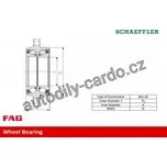 Sada ložisek kol FAG 713610480 - VW PHAENTON 3.2V6 5.0 V10TDI 6.0 W12