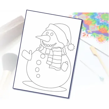 Radost v písku Šablona na pískování sněhulák Varianta: A5 (148 x 210 mm)