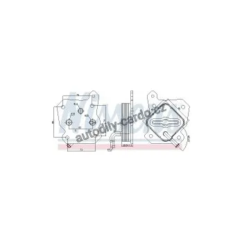 Chladič motoru Chladič motorového oleje NISSENS 90790