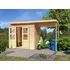 Zahradní domek Karibu Holztechnik Merseburg 3 LG1750 3,9 x 1,75 m natur