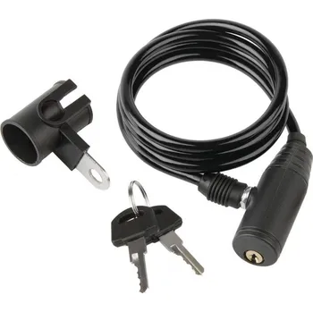 Zámek na kolo zámek 6x1000mm černý (zámek 6x1000mm černý)